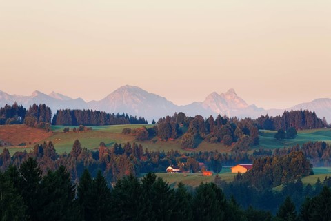 Landscape in the Alpine Foreland