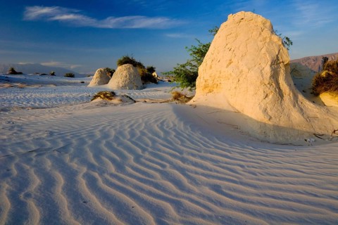 Gypsum dunes of Las Arenales in Cuatro Ciénegas Nature Reserve