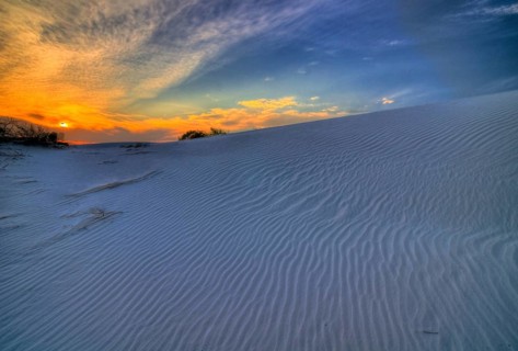 Gypsum dunes of Las Arenales in Cuatro Ciénegas Nature Reserve
