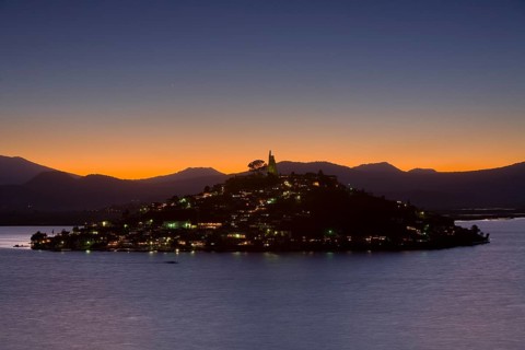 Janítzio Island in Lake Pátzcuaro