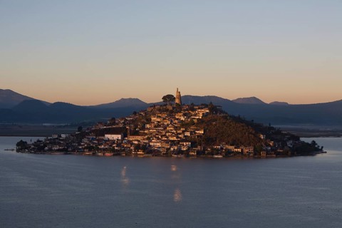Janítzio Island in Lake Pátzcuaro