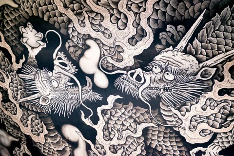 Twin Dragon Painting