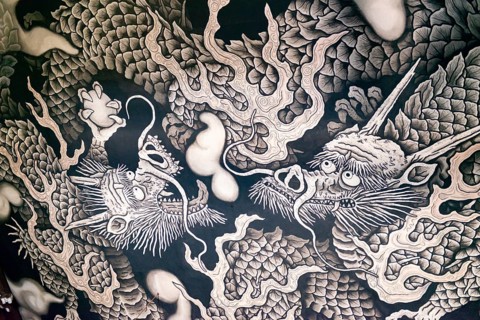 Twin Dragon Painting