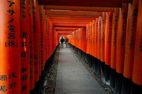 Pedestrian at Fushimi Inari-Taisha