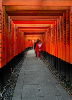 Pedestrian at Fushimi Inari-Taisha