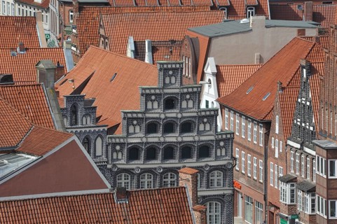 Traditional gabled houses in the historic centre