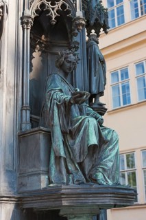 Monumental statue of Emperor Charles IV from 1848