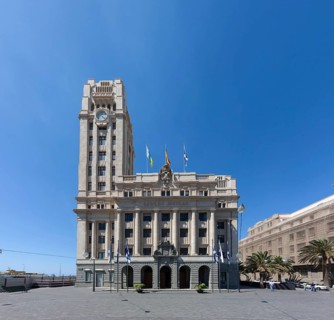 Government building Cabildo Insular on the Place d'Espagne square