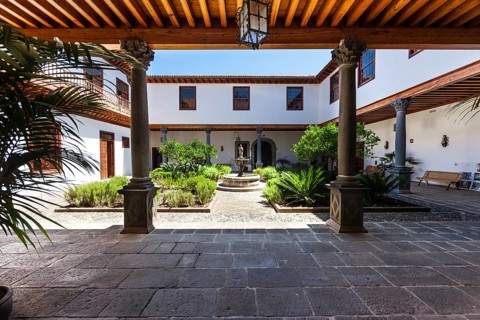 Courtyard of an old mansion in the historic centre of San Cristóbal de La Laguna