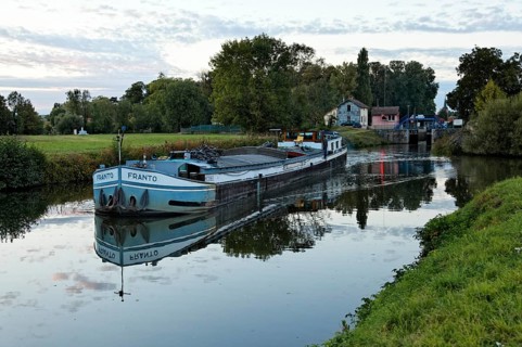 Cargo ship FRANTO on Canal des Vosges