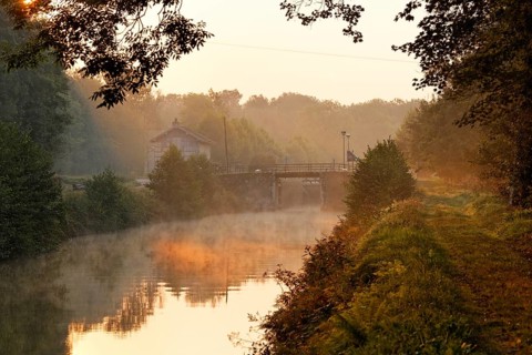 Early morning on the Canal des Vosges