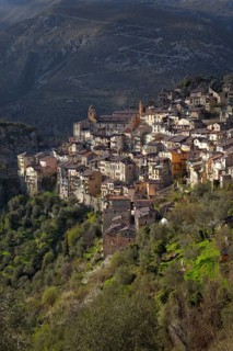 Mountain village of Saorge high above the Roya Valley