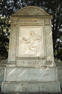 Schiller monument in the city park