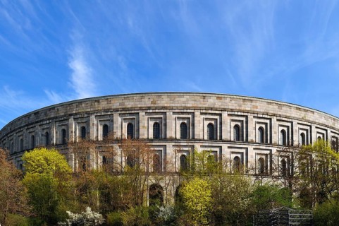 Frontal view of the former unfinished Congress Hall of the NSDAP 1933-1945