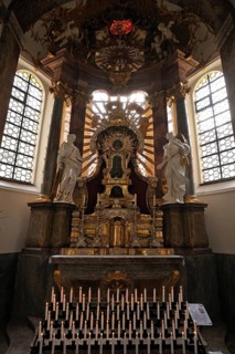 St. Quirinus Rococo Chapel from 1746 in the Baroque Parish Church of St. Quirinus