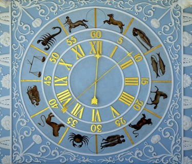 Astrological clock on Schloss Woerlitz Palace