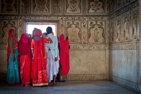 Group of Indian visitors