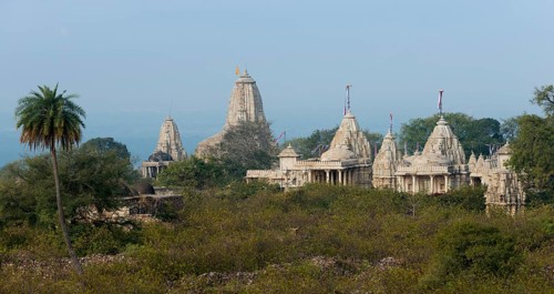 Kumbha Shyama Temple and Jain Temple in the foreground
