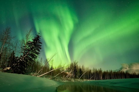 Aurora Borealis over the Portage River
