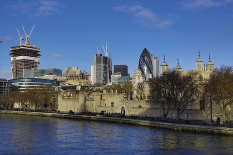 City of London with the Tower of London
