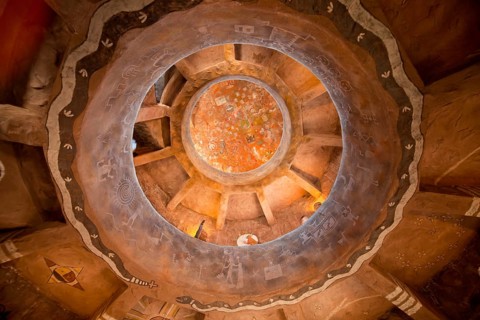 Replicas of Indian rock art in the Desert View Watchtower