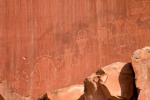 Fremont petroglyphs in Capitol Reef National Park