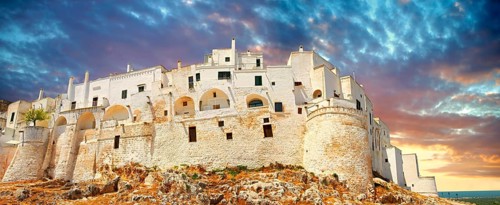 The medieval fortified hill town of Ostuni