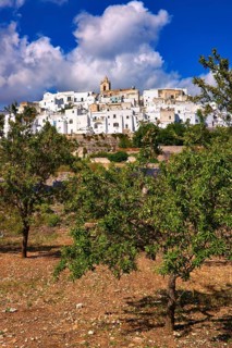 The medieval fortified hill town of Ostuni