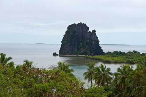 La Poule cliff in Hienghène on the east coast of Grande Terre