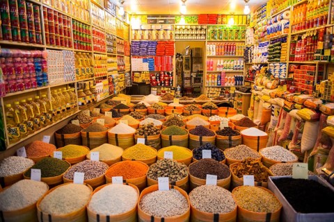 Spices for sale in the Bazaar of Sulaymaniyah