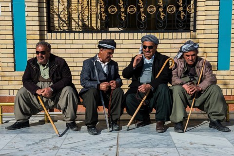Local men in the bazaar of Sulaymaniyah