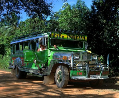 Jeepney with driver