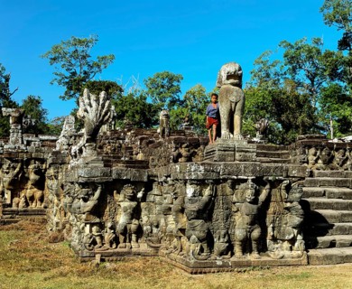 Boy on the Terrace of the Elephants
