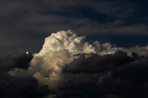 Cumulonimbus or storm clouds