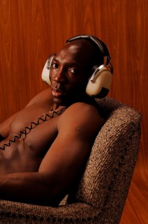 Young muscular bare-chested man