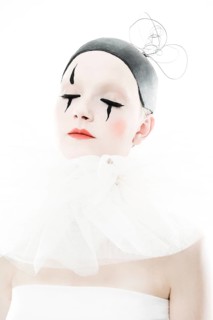 Fashion with a pierrot theme