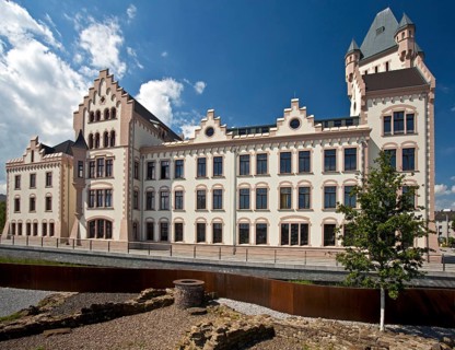 Archeological heritage site in front of Hoerder Burg Castle