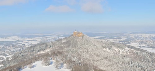 Burg Hohenzollern Castle in winter