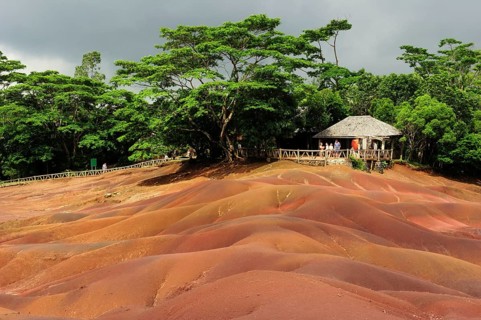 The coloured earth of Chamarel