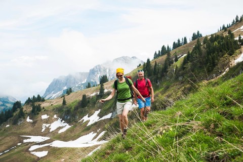 Couple hiking