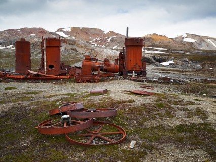 Old rusty wheels