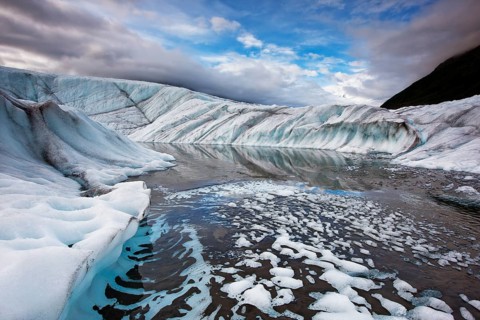 Meltwater at Matanuska Glacier
