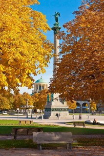 Jubilee Column in Schlossplatz square