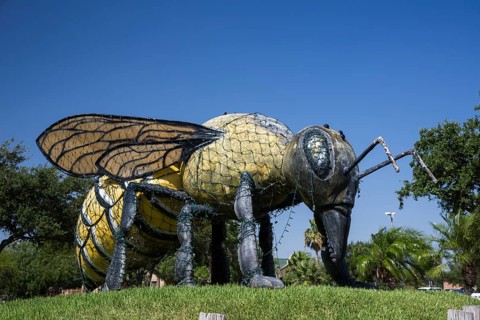 Sculpture of a bee