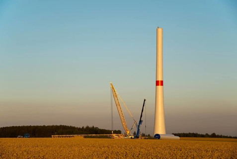 Construction of a wind turbine