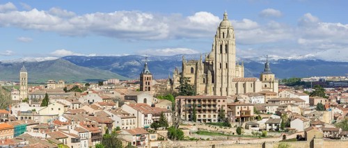 Segovia Cathedral and old town