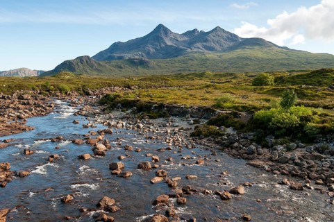 River Sligachan and Sgurr nan Gillean Mountain of Cuillin Range