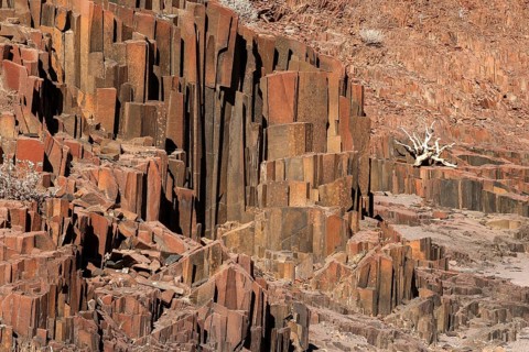 Basalt columns at Twyfelfontein