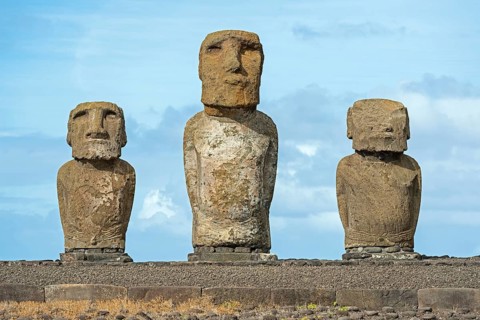 Group of Moai