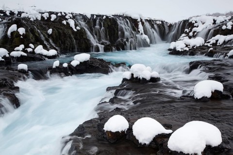 Bruarfoss in winter